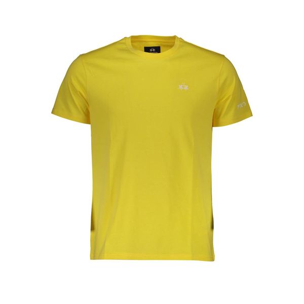 La Martina LA MARTINA YELLOW MEN'S SHORT SLEEVE T-SHIRT