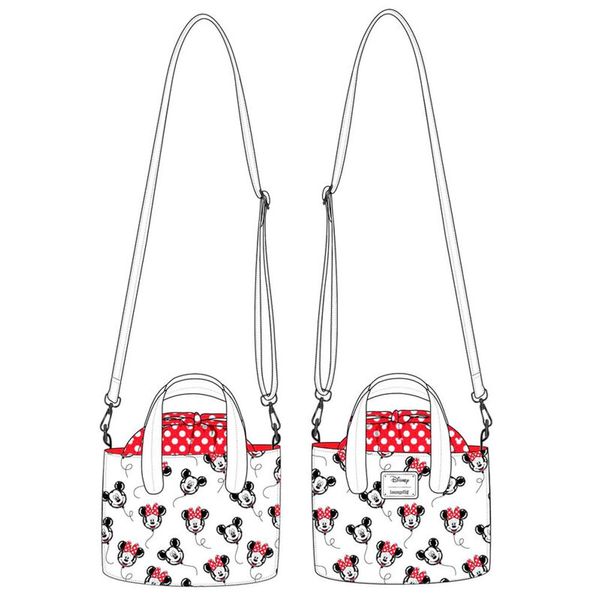 LOUNGEFLY Loungefly Disney Mickey Minnie Mouse Balloons crossbody bag