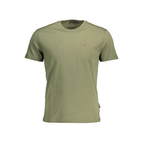 Napapijri NAPAPIJRI GREEN MEN'S SHORT SLEEVE T-SHIRT