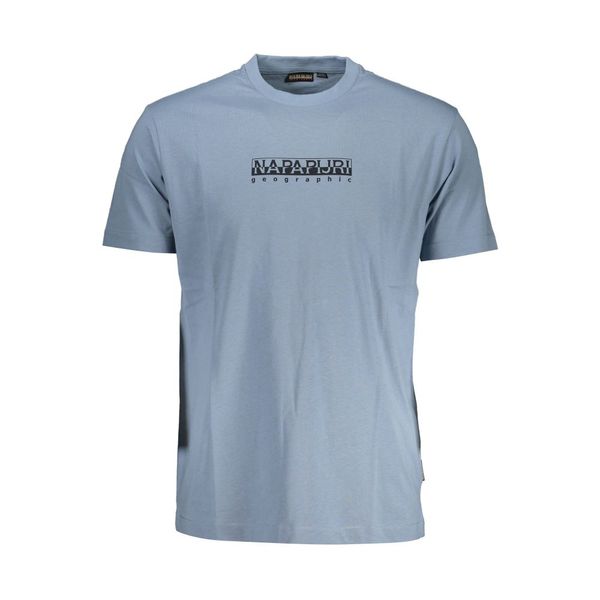 Napapijri NAPAPIJRI LIGHT BLUE MAN SHORT SLEEVE T-SHIRT
