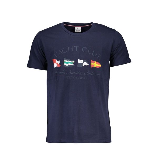 Scuola Nautica Italiana NAUTICAL SCHOOL BLUE MEN'S SHORT SLEEVED T-SHIRT