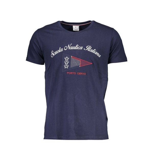 Scuola Nautica Italiana NAUTICAL SCHOOL BLUE MEN'S SHORT SLEEVED T-SHIRT