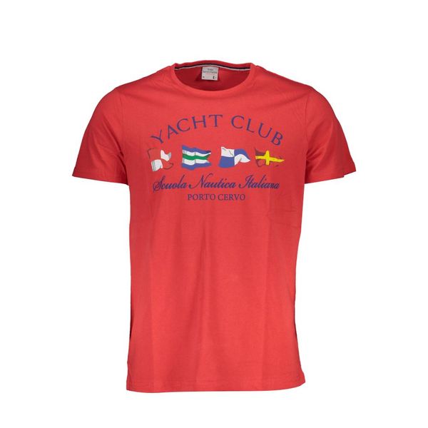 Scuola Nautica Italiana NAUTICAL SCHOOL T-SHIRT SHORT SLEEVE MAN RED