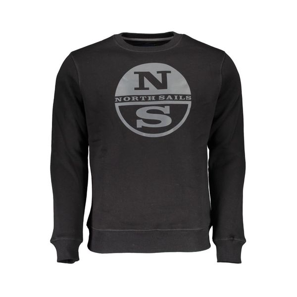 North Sails NORTH SAILS BLACK MAN SWEATSHIRT WITHOUT ZIP