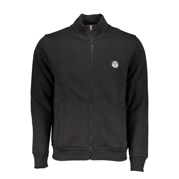 North Sails NORTH SAILS MEN'S BLACK ZIPPED SWEATSHIRT