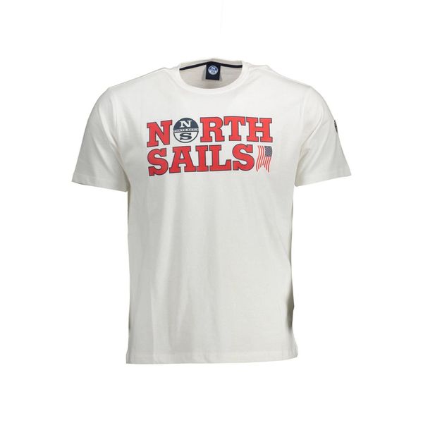 North Sails NORTH SAILS WHITE MEN'S SHORT SLEEVE T-SHIRT
