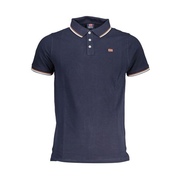 Norway 1963 NORWAY 1963 MEN'S BLUE SHORT SLEEVED POLO SHIRT