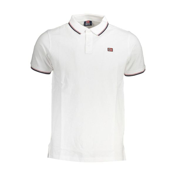 Norway 1963 NORWAY 1963 WHITE MEN'S SHORT SLEEVED POLO SHIRT