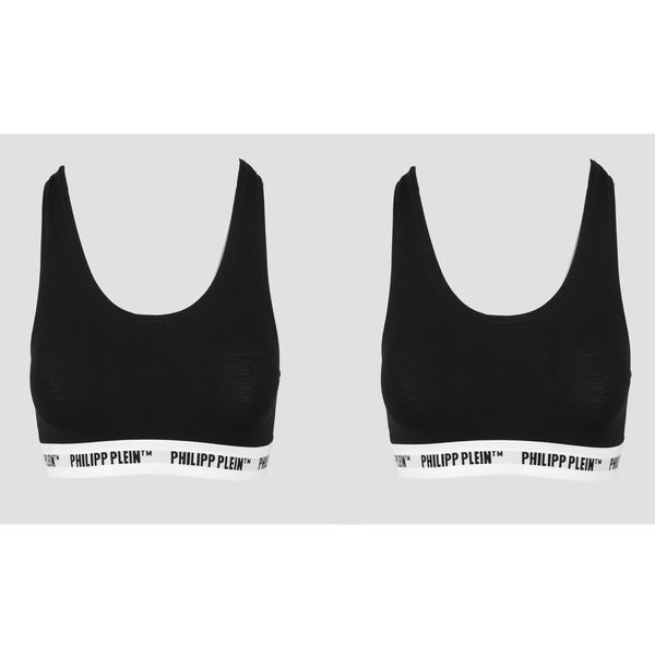 Philipp Plein Philipp Plein ženski top DUPT01-99 BIPACK BLACK