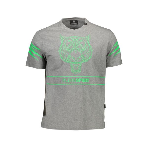 Plein Sport PLEIN SPORT MEN'S SHORT SLEEVE T-SHIRT GRAY