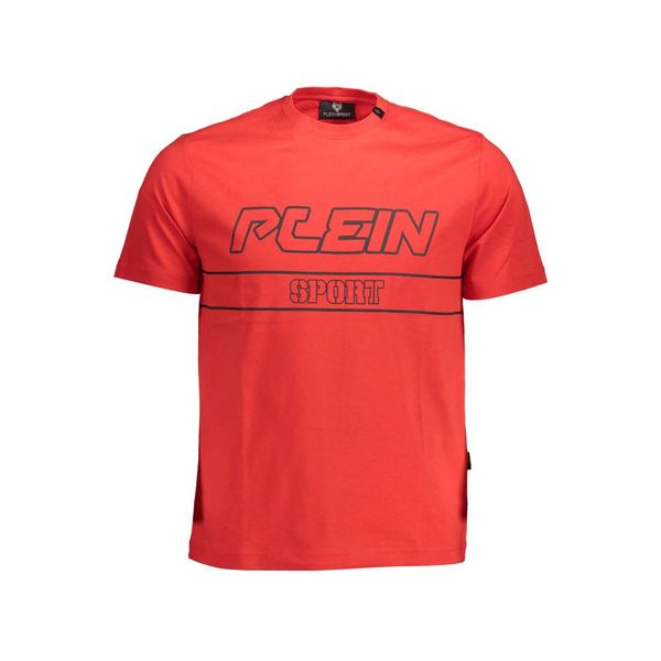 Plein Sport PLEIN SPORT RED MEN'S SHORT SLEEVE T-SHIRT