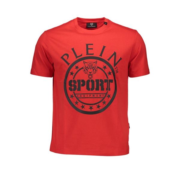 Plein Sport PLEIN SPORT RED MEN'S SHORT SLEEVE T-SHIRT