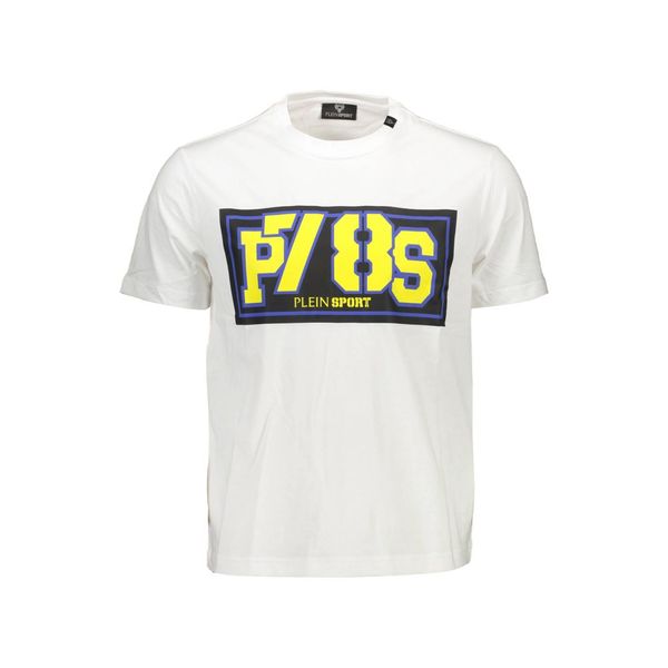 Plein Sport PLEIN SPORT WHITE MEN'S SHORT SLEEVE T-SHIRT