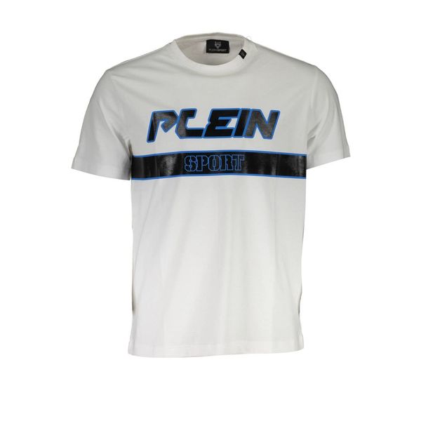 Plein Sport PLEIN SPORT WHITE MEN'S SHORT SLEEVE T-SHIRT