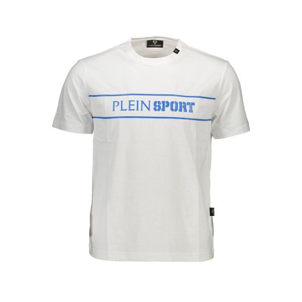 Plein Sport PLEIN SPORT WHITE MEN'S SHORT SLEEVE T-SHIRT