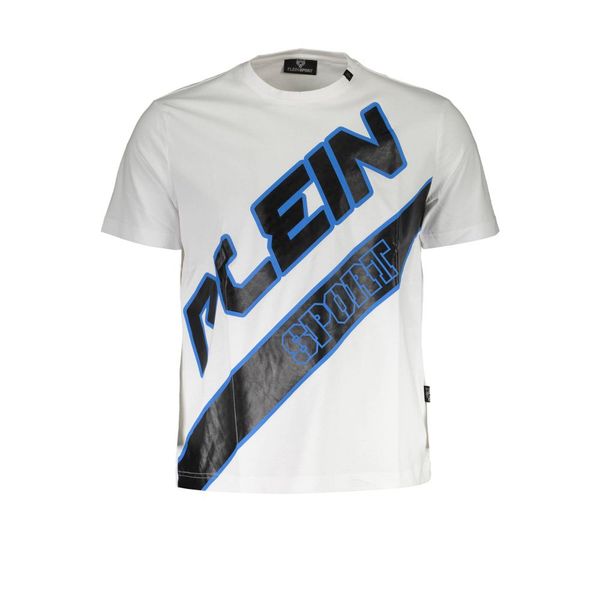 Plein Sport PLEIN SPORT WHITE MEN'S SHORT SLEEVE T-SHIRT