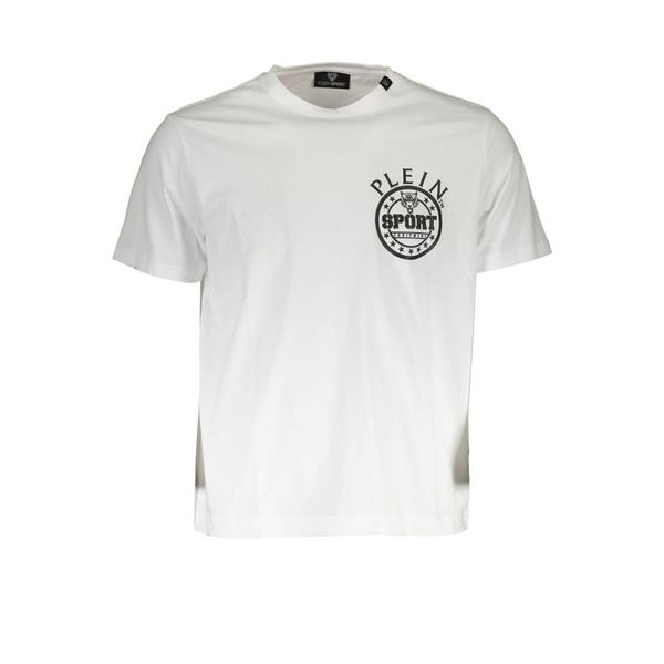 Plein Sport PLEIN SPORT WHITE MEN'S SHORT SLEEVE T-SHIRT