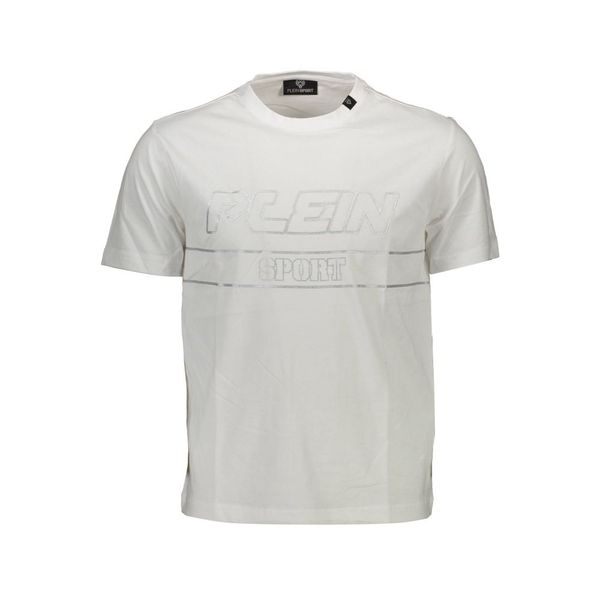 Plein Sport PLEIN SPORT WHITE MEN'S SHORT SLEEVE T-SHIRT