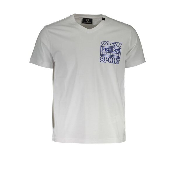Plein Sport PLEIN SPORT WHITE MEN'S SHORT SLEEVE T-SHIRT