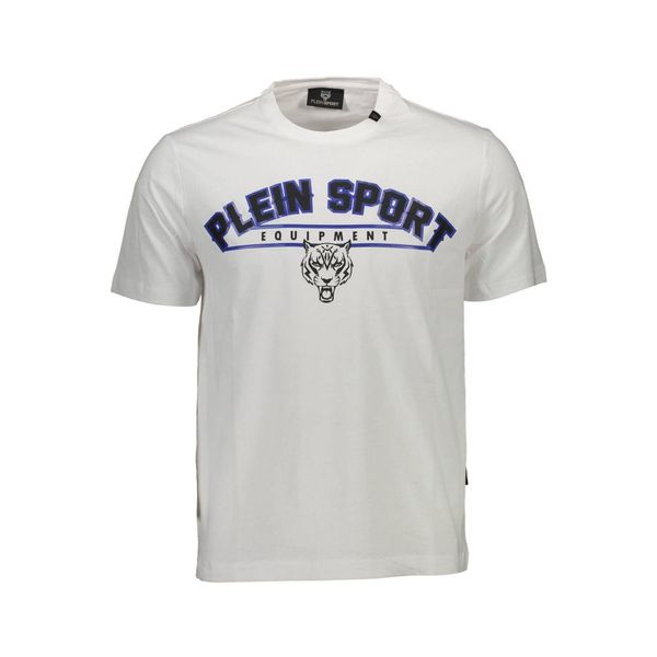 Plein Sport PLEIN SPORT WHITE MEN'S SHORT SLEEVE T-SHIRT
