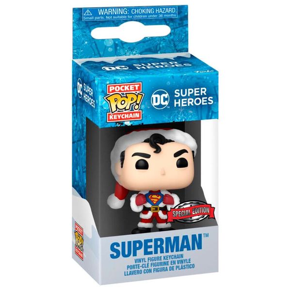 FUNKO Pocket POP Keychain DC Comics Holiday Superman Exlusive
