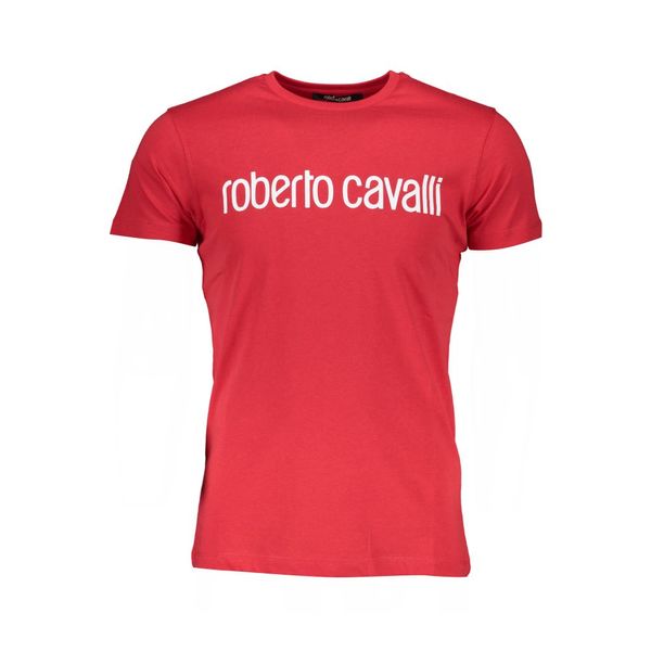 Roberto Cavalli ROBERTO CAVALLI RED MEN'S SHORT SLEEVE T-SHIRT