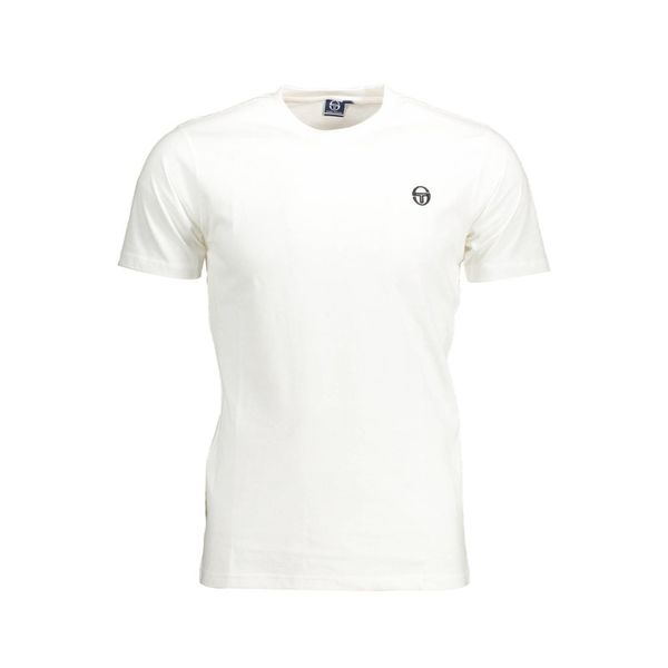 Sergio Tacchini SERGIO TACCHINI WHITE MEN'S SHORT SLEEVE T-SHIRT