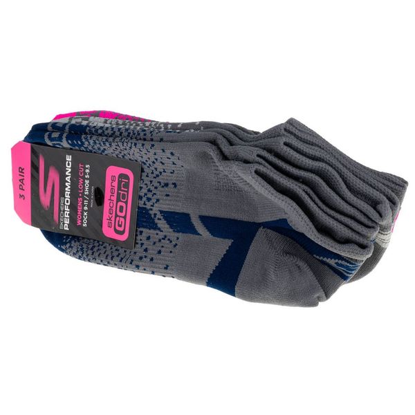 Skechers Skechers 3pk womens non terry low cut s106751-dkgy