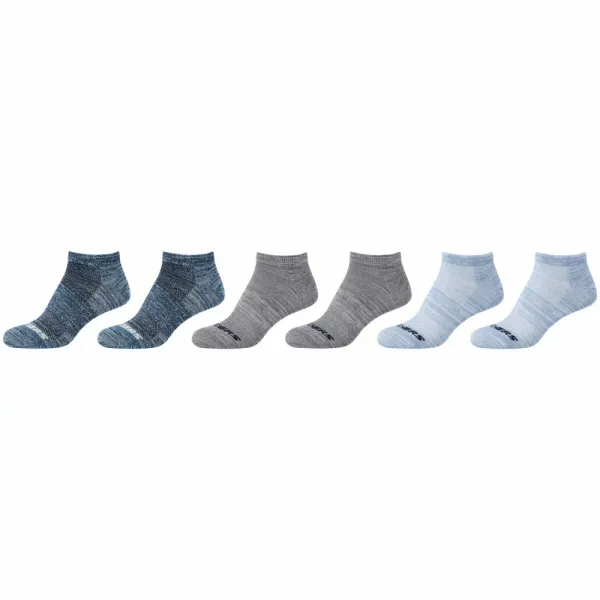 Skechers Skechers 6ppk casual super soft sneaker socks sk43069-4851