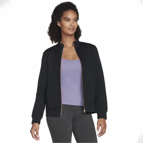 Skechers Skechers go walk everywhere full zip hoodless w3ja261-blk