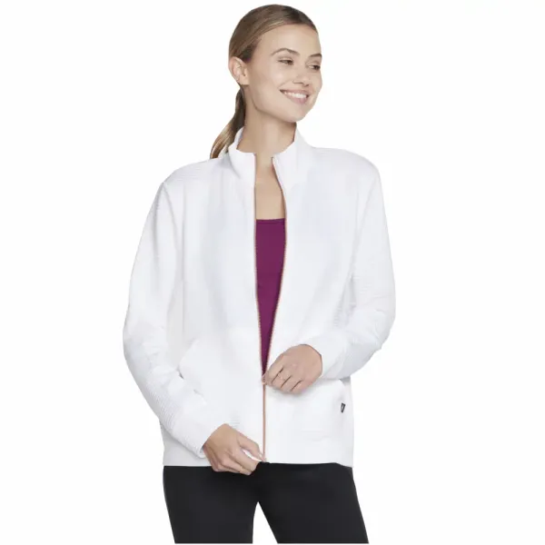 Skechers Skechers go walk everywhere full zip hoodless w3ja261-wht