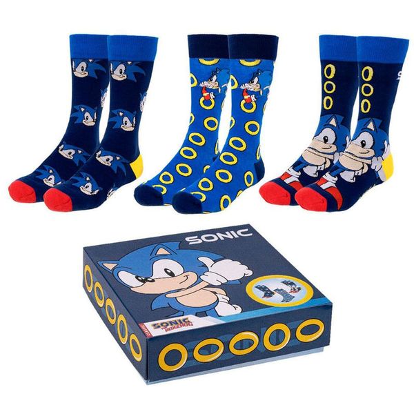 Sonic Sonic the Hedgehog pack 3 adult socks