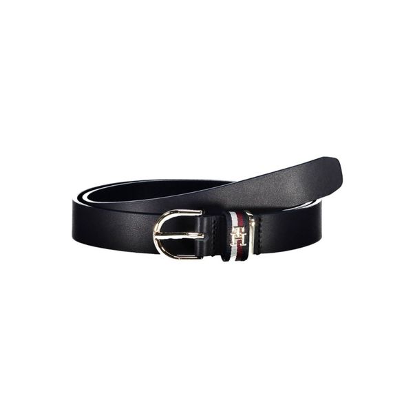 Tommy Hilfiger TOMMY HILFIGER LEATHER BELT WOMAN BLUE
