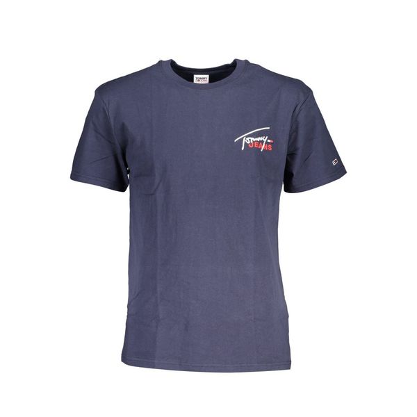 Tommy Hilfiger TOMMY HILFIGER MEN'S BLUE SHORT SLEEVE T-SHIRT