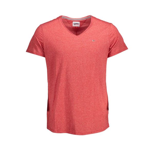 Tommy Hilfiger TOMMY HILFIGER RED MEN'S SHORT SLEEVE T-SHIRT