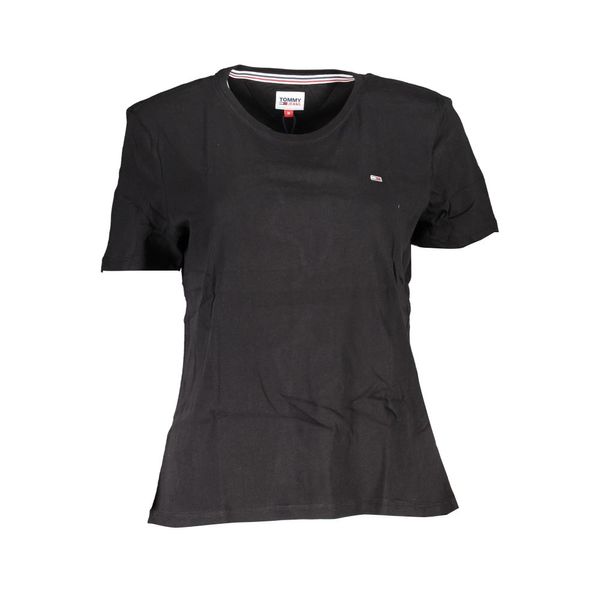 Tommy Hilfiger TOMMY HILFIGER WOMEN'S SHORT SLEEVE T-SHIRT BLACK