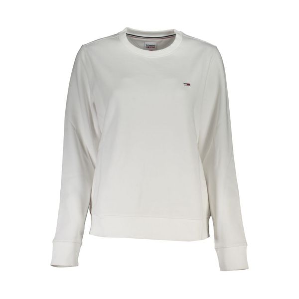 Tommy Hilfiger TOMMY HILFIGER WOMEN'S ZIPLESS SWEATSHIRT WHITE