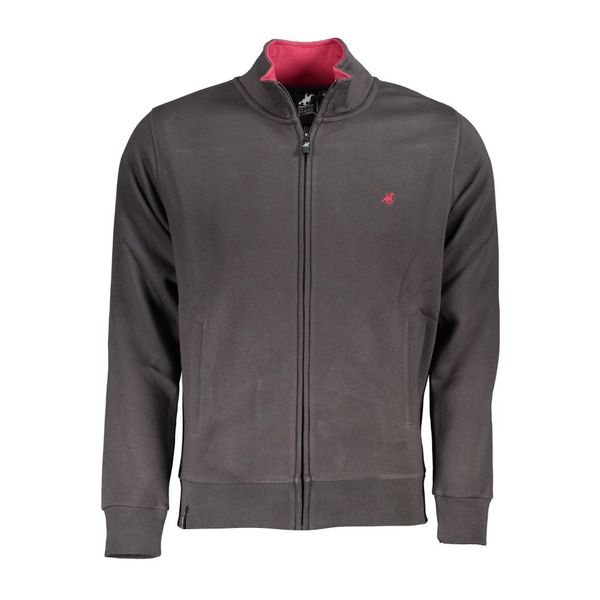 U.S. Grand Polo Club US GRAND POLO MEN'S GRAY ZIP SWEATSHIRT