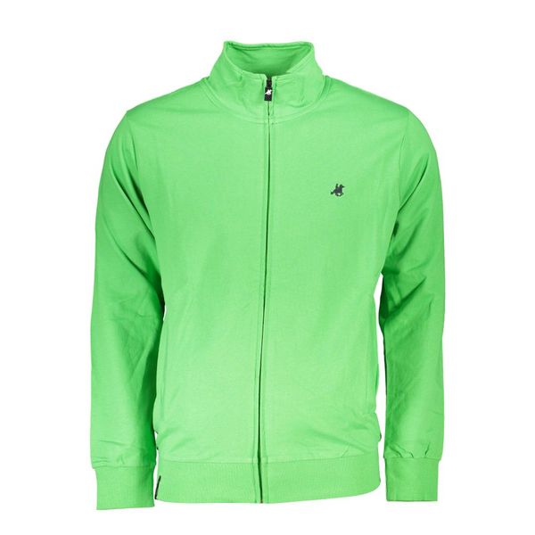 U.S. Grand Polo Club US GRAND POLO MEN'S GREEN ZIPPED SWEATSHIRT