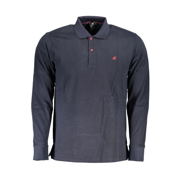 U.S. Grand Polo Club US GRAND POLO MEN'S LONG SLEEVED POLO SHIRT BLUE