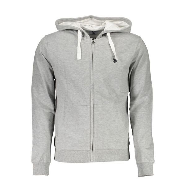 U.S. POLO ASSN. US POLO GRAY MEN'S SWEATSHIRT WITH ZIP