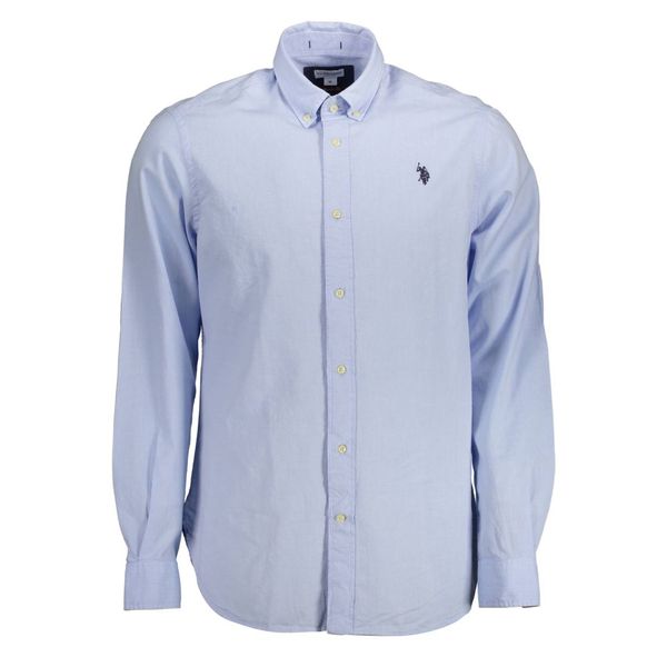 U.S. POLO ASSN. US POLO SHIRT LONG SLEEVE MAN LIGHT BLUE