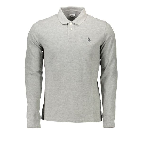 U.S. POLO ASSN. US POLO SHIRT LONG SLEEVE MEN'S GRAY
