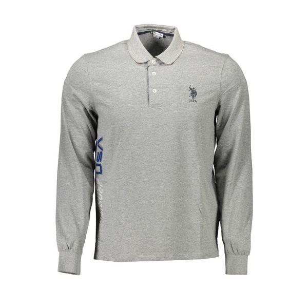 U.S. POLO ASSN. US POLO SHIRT LONG SLEEVE MEN'S GRAY