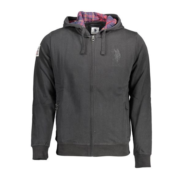 U.S. POLO ASSN. US POLO SWEATSHIRT WITH ZIP BLACK MAN