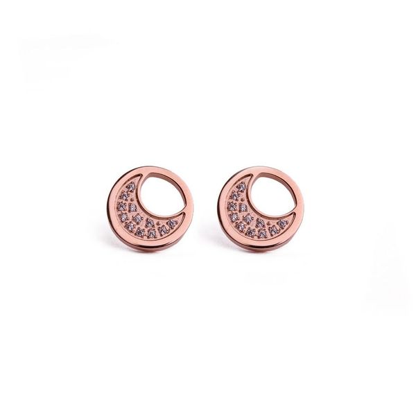 Vuch Vuch ženska naušnice Rose Gold Moon