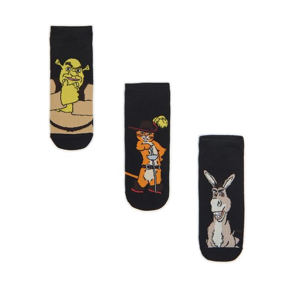 Cropp Cropp - 3-paket čarapa Shrek - crno