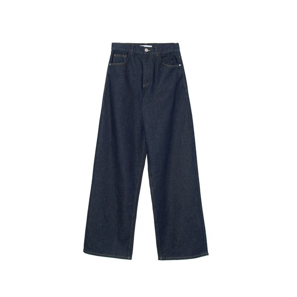Cropp Cropp - Balloon fit baggy traperice - mornarsko plava