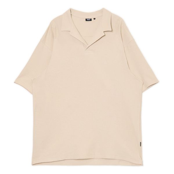Cropp Cropp - Basic pamučna polo-majica - krem