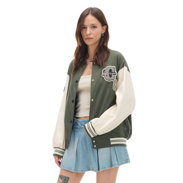Cropp Cropp - Bomber jakna - smeđezeleno